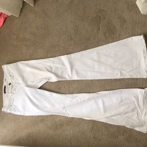 Level 99 White Flare Jeans